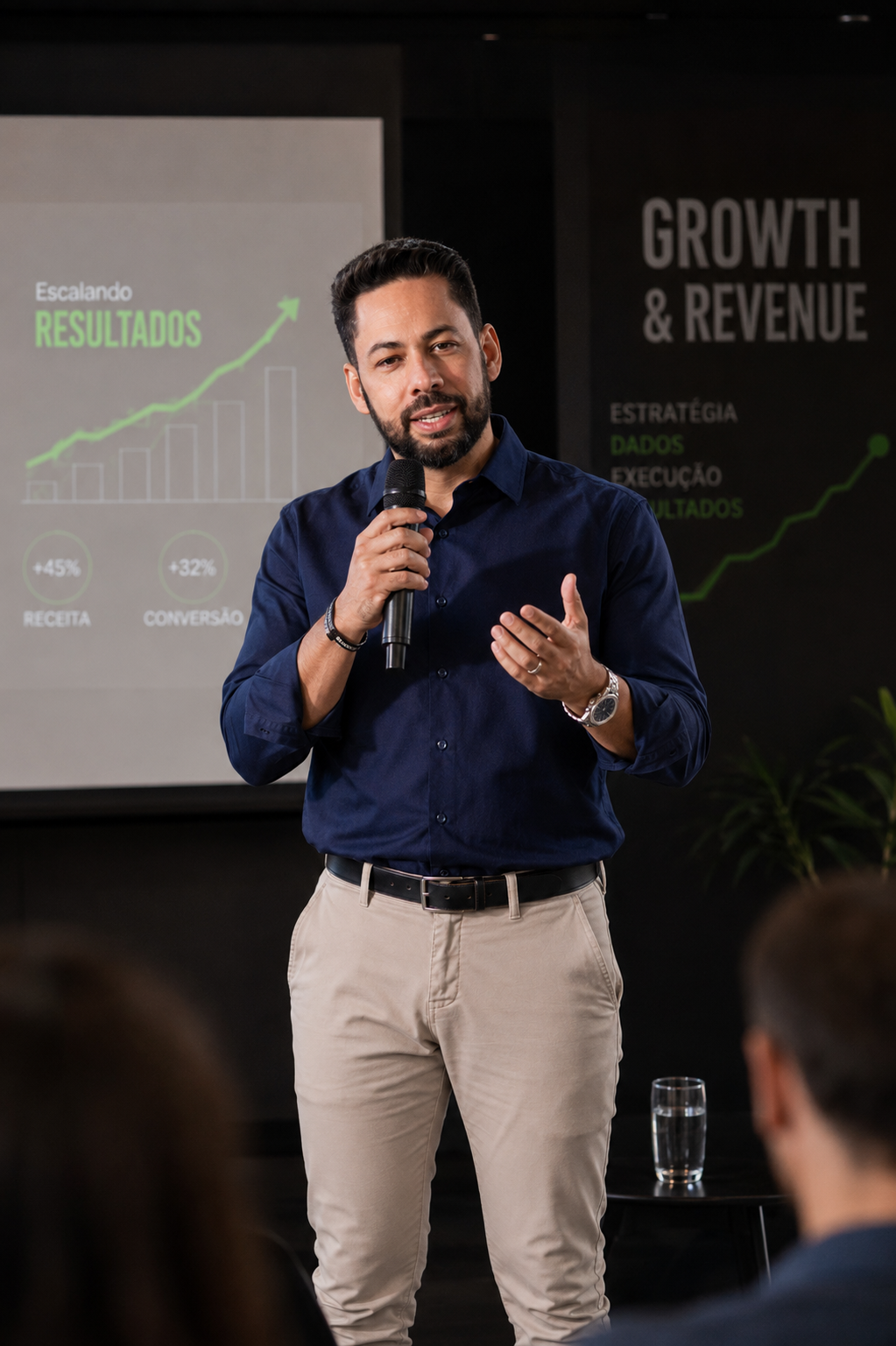 Thiago Fonseca apresentando resultados de Growth & Revenue